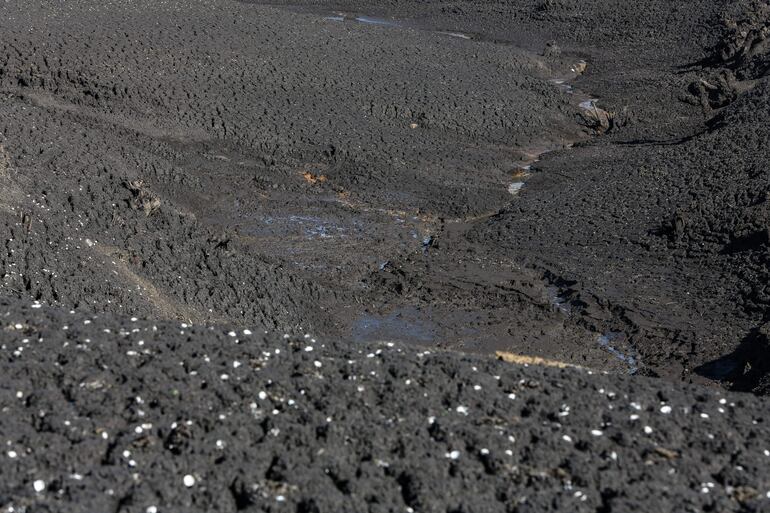 Embalse Paso Severino afectado por la sequía, en Canelones (Uruguay). 