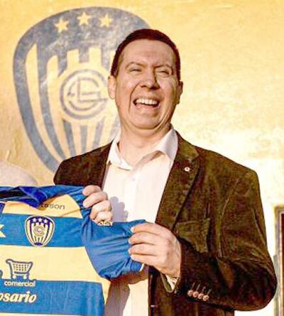 Hugo Daniel Rodríguez (51 años), presidente del Sportivo Luqueño.