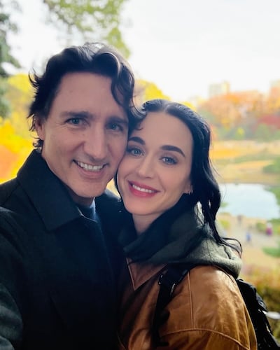 ¡Enamorados! Katy Perry y Justin Trudeau.