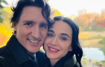 ¡Enamorados! Katy Perry y Justin Trudeau.