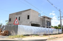 La casa de la diputada quedó en etapa de construcción luego de la publicación de nuestro diario.