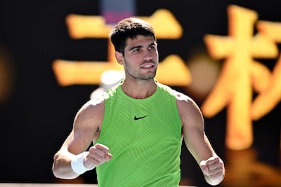 El español Carlos Alcaraz tuvo que esforzarse un poco más para superar al alemán Yannick Hanfmann y así avanzar a la tercera ronda del Abierto de Australia.