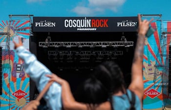 Una imagen referencial del Cosquín Rock en su edición paraguaya.