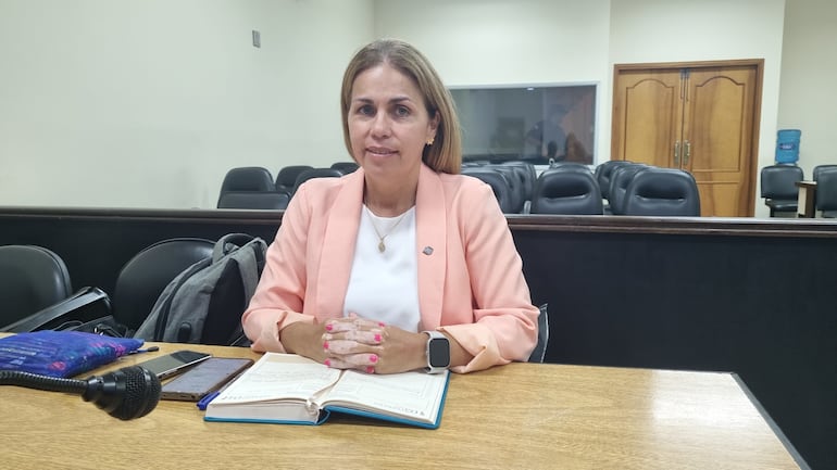 Fiscala María Irene Álvarez, encargada de representar al Ministerio Público en juicio.