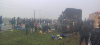 Fatal accidente en J. Eulogio Estigarribia.