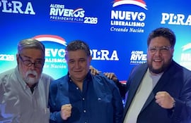 Julio Cesar Franco, Alcides Riveros y Luis Fernando Franco.