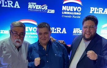 Julio Cesar Franco, Alcides Riveros y Luis Fernando Franco.
