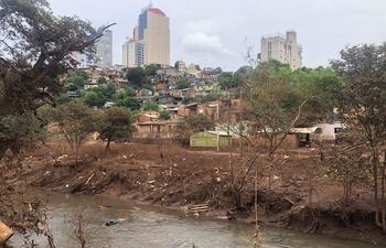 El arroyo Acaraymí ya recuperó su caudal normal en los últimos días.