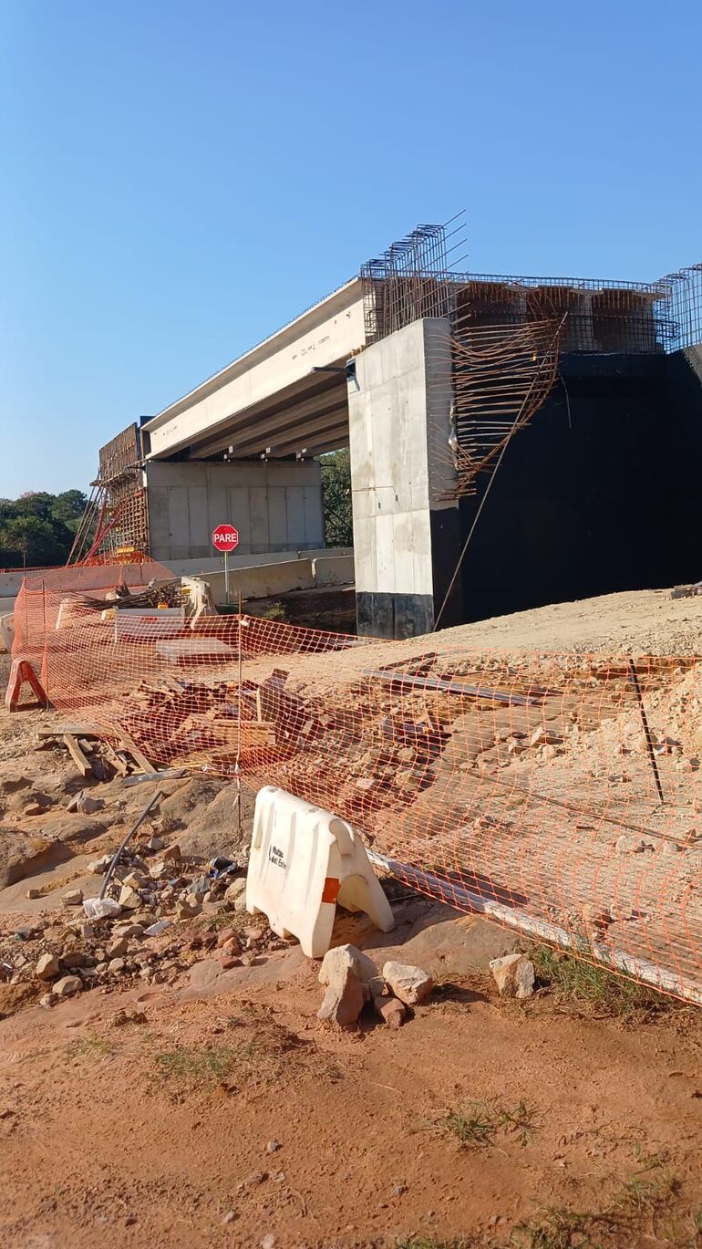 Asi se ve la zona de obras de Costa Pucú.