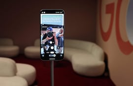 La función Magic Capture se muestra en el teléfono inteligente Google Pixel 11 durante el evento de lanzamiento de productos “Made by Google”, en Nueva York, el 12 de agosto de 2026.
