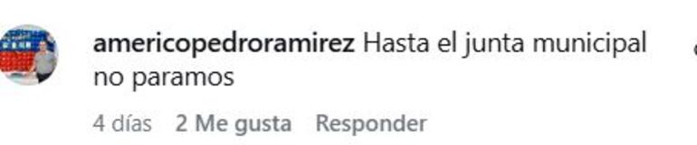 El mensaje de aliento en redes sociales, de parte del supervisor Américo Ramírez.