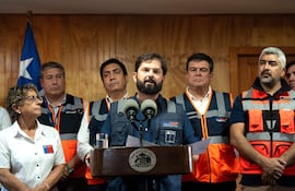 Gabriel Boric visita la región de La Araucanía tras emergencia por incendios forestales