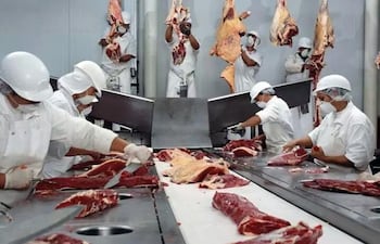 En julio último se faenaron 190.839 cabezas, 18.307 reses más que junio.