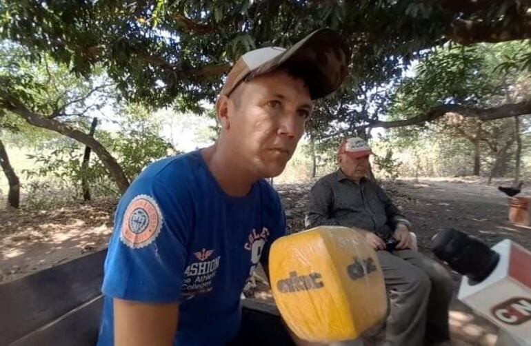 Héctor Bordón, padre de Lizandro Daniel, el niño fallecido en el Materno Infantil de Pilar.