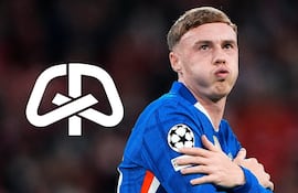 Cole Palmer y su icónica celebración cada vez que anota un gol.