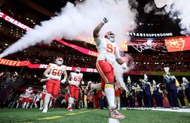 Derrick Nnadi #91 de los Kansas City Chiefs ingresa al campo antes del Super Bowl LIX contra los Philadelphia Eagles en el Caesars Superdome, el 9 de febrero de 2025 en Nueva Orleáns, Luisiana.
