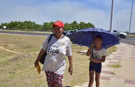 La temperatura máxima prevista para este lunes, feriado, es de 40 °C.