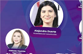 Rita González responde directamente a Alejandra Duarte Albospino, según página oficial del Mitic.