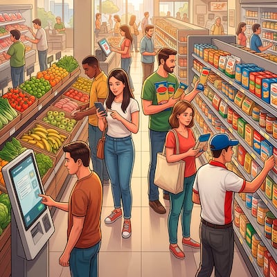La batalla de los supermercados no tiene un único ganador. Un consumidor puede elegir una cadena para la compra grande, otra por un producto especial, y resolver después una urgencia en una tienda de cercanía.