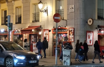 Una calle céntrica de Madrid.
