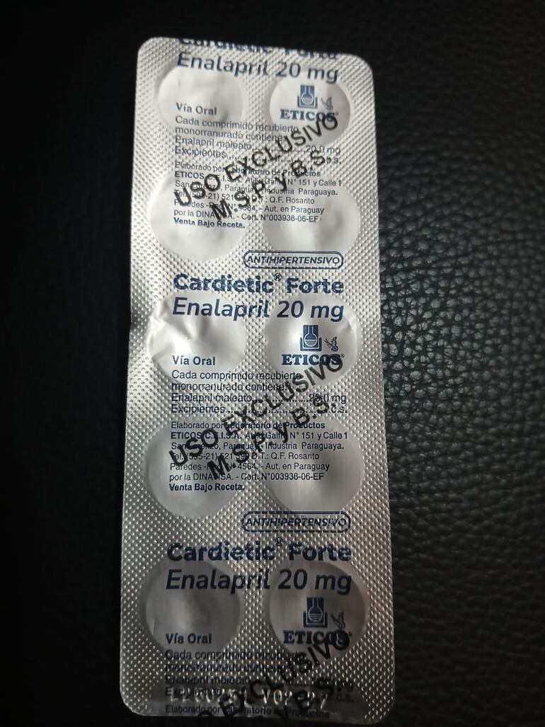 Pacientes en Caacupé enfrentan dificultades para tratar la hipertensión debido a la falta de enalapril.