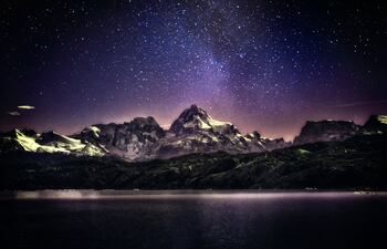 Cielo nocturno en la Patagonia.