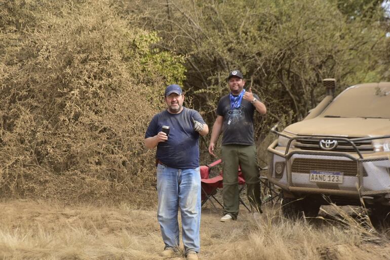 Los aficionados en los tramos de la Etapa 2 del Rally del Chaco 2023.