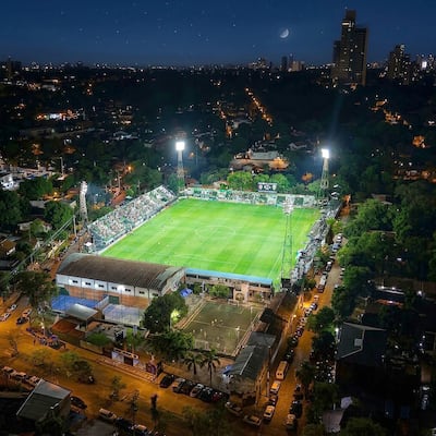 Estadio La Arboleda de Rubio Ñu, sede del partido entre el local y el Sportivo Trinidense.