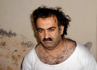 Jalid Sheij Mohamed luego de su detención en Pakistán, en marzo de 2003.