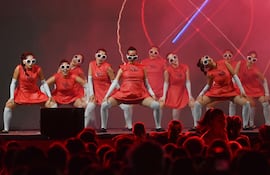Las chicas del colegio María Auxiliadora.