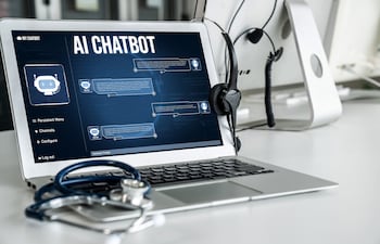 Concepto de chatbot médico.