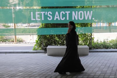 Bloqueo sobre los combustibles fósiles en la última jornada de la COP28. (AFP)