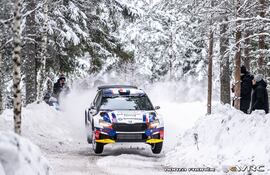 Buena adaptación al Škoda Fabia RS y alentador comienzo de Fau Zaldívar y Marcelo Der Ohannesian. Foto: Honza Froněk (www.ewrc-results.com)
