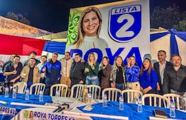 Acto de apoyo del PLRA a la candidata a intendenta de Presidente Franco, la diputada Roya Torres.