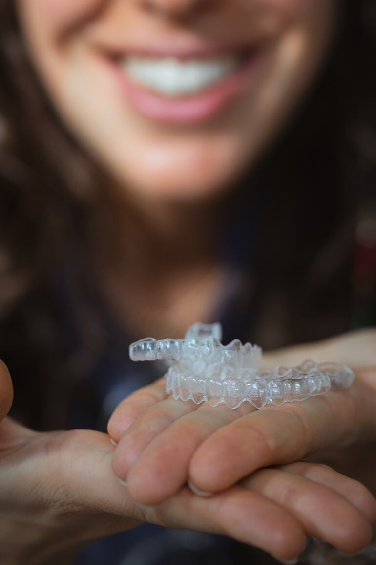 Piezas de ortodoncia invisible Invisaling.  Foto: Dental Studio.