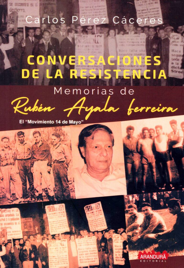 Portada del libro "Conversaciones de la Resistencia" de Carlos Pérez Cáceres.