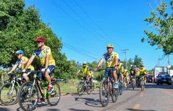 Partirán desde la ruta D027 desde el Centro Comunitario hasta la Ciclovía ubicado sobre la ruta PY02.
