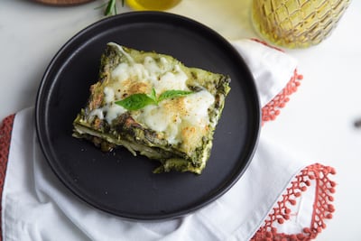 Lasaña de vegetales.