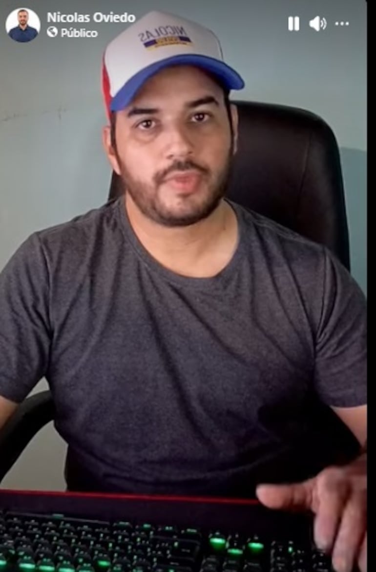 José Nicolas Oviedo, candidato a intendente de Capiatá.