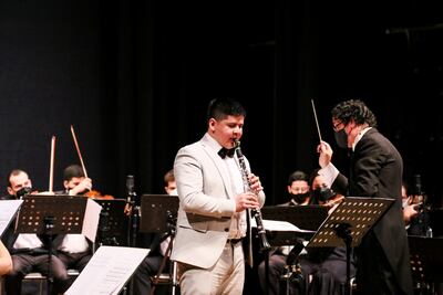 El 9 de setiembre pasado José Cabrera interpretó la obra "Concierto para clarinete y orquesta de cuerdas", de Diego Sánchez Haase.