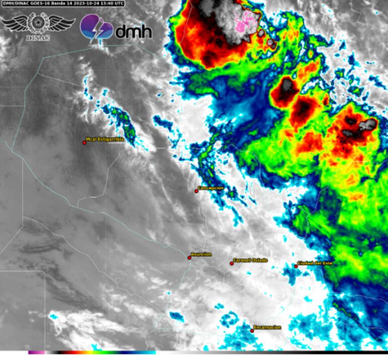 Alerta por lluvias con tormentas eléctricas moderadas a fuertes, ráfagas de vientos moderados a fuertes.
