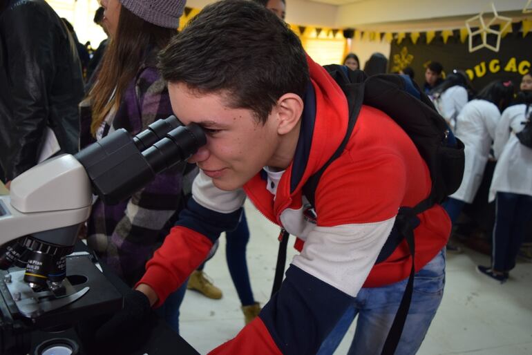 Los chicos podrán descubrir lo fascinante que es mirar objetos en microscopios durante la Semana de la Ciencia.