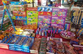Venta de pirotecnia, petardos.