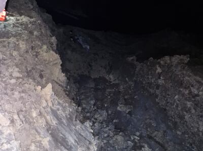 En este lugar un hombre realizaba trabajos de excavación. Perdió la vida tras desmoronarse la tierra.