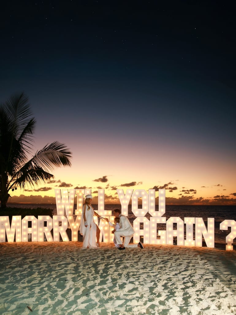 En este bello escenario, Paris Hilton y Carter Reum renovaron sus votos matrimoniales en las Islas Turcas y Caicos. (Instagram/Paris Hilton)