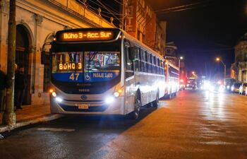 Línea B4 trabajá en horario nocturno y conectará Asunción con Luque.