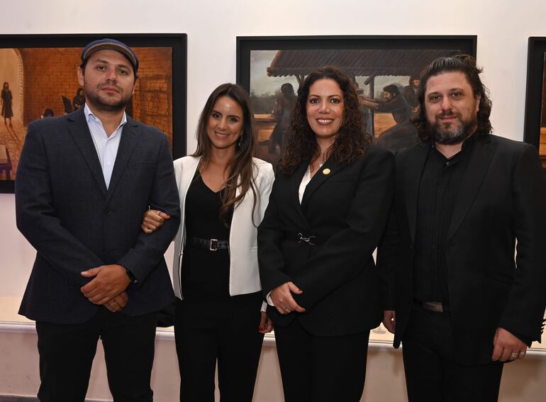 Juan Viedma, Claudia Rodas, Verónica Viedma y Jesús Ayllón. 