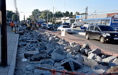 Zona de obras en Eusebio Ayala y De la Victoria