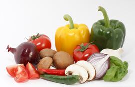 Ingredientes para una entrada mediterránea.