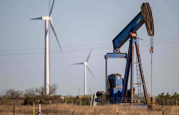 Extractor de petróleo en Nolan, Texas, Estados Unidos.